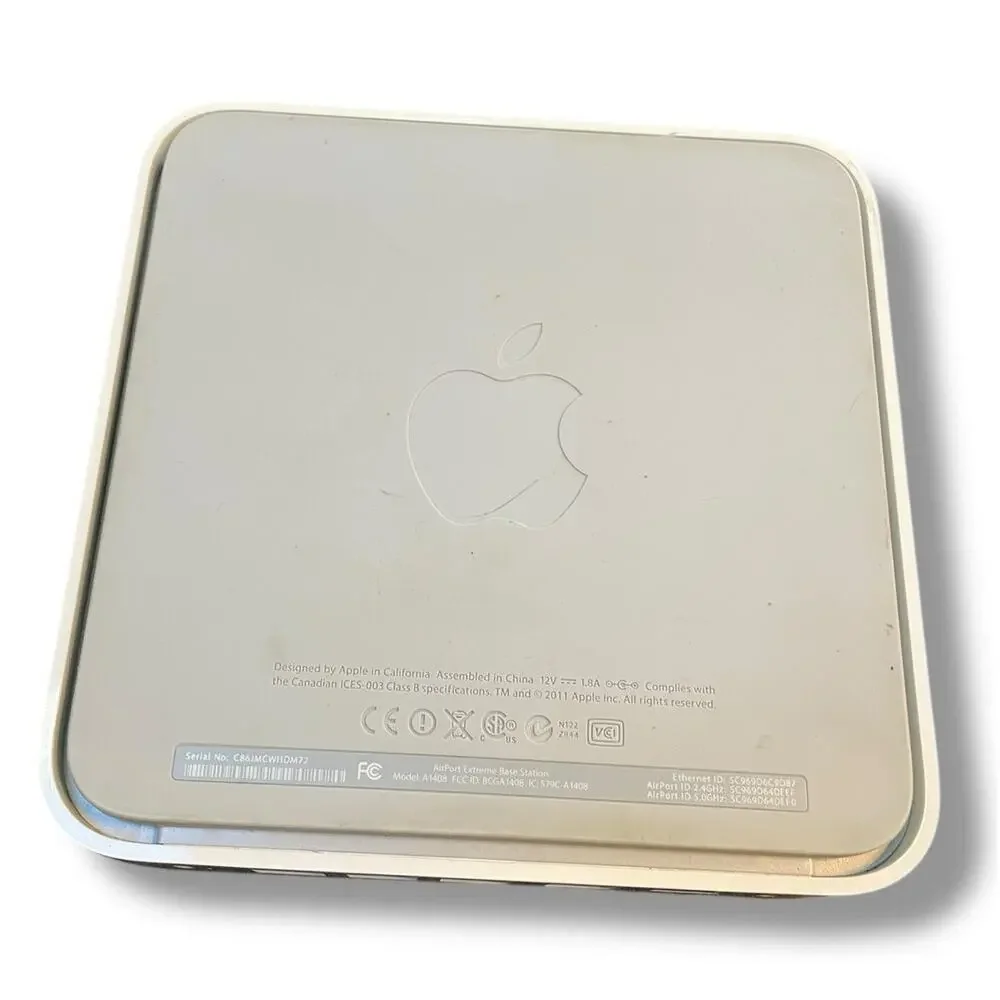 Apple AirPort Extreme A1408 5th Gen WiFi Base Station Dual Band Router White